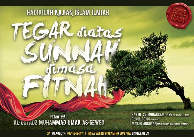 [Download] Tegar di Atas Sunnah di Masa Fitnah – Ustadz Muhammad As Sewed